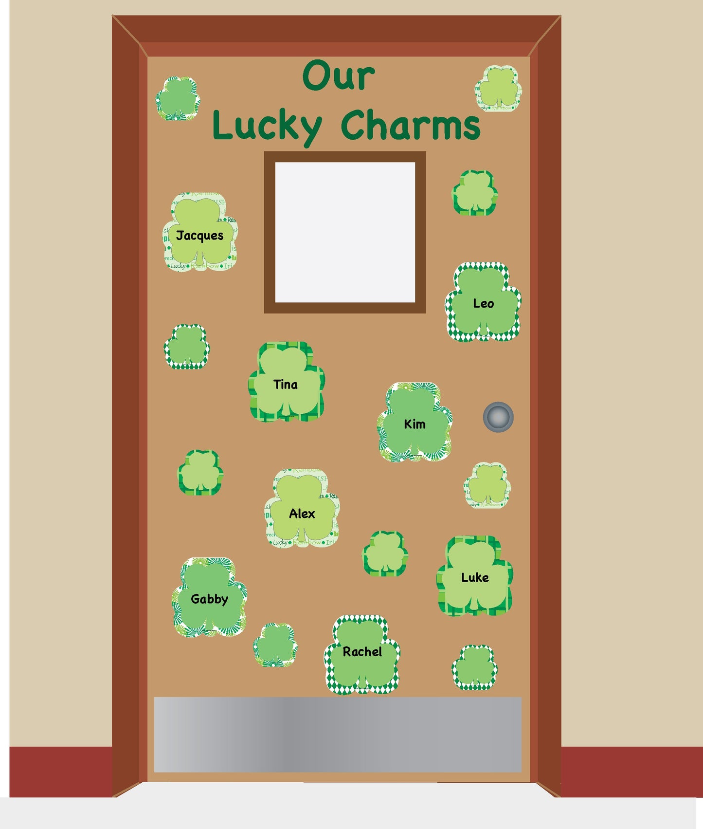 SHAPES ETC.  Mini Cardstock Accents - St. Patty's Shamrock Variety Pack