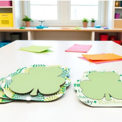 SHAPES ETC. Large Cardstock Accents - St. Patty's Shamrock Variety Pack