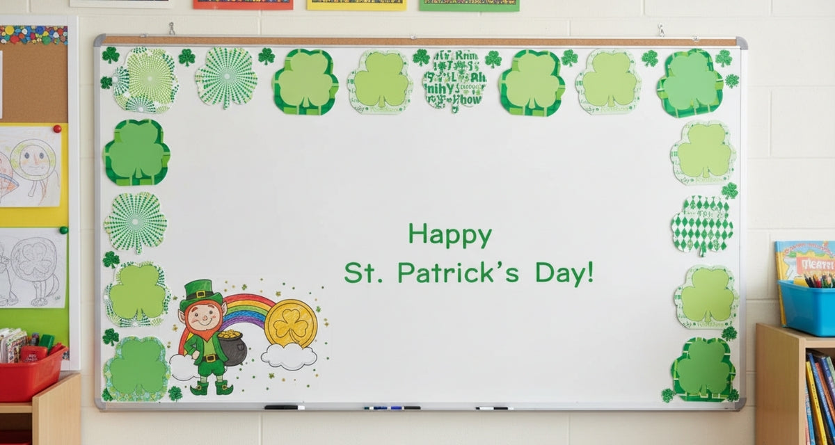 SHAPES ETC.  Mini Cardstock Accents - St. Patty's Shamrock Variety Pack