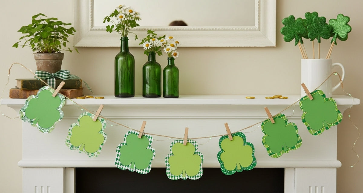 SHAPES ETC. Large Cardstock Accents - St. Patty's Shamrock Variety Pack