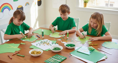 SHAPES ETC.  Mini Cardstock Accents - St. Patty's Shamrock Variety Pack