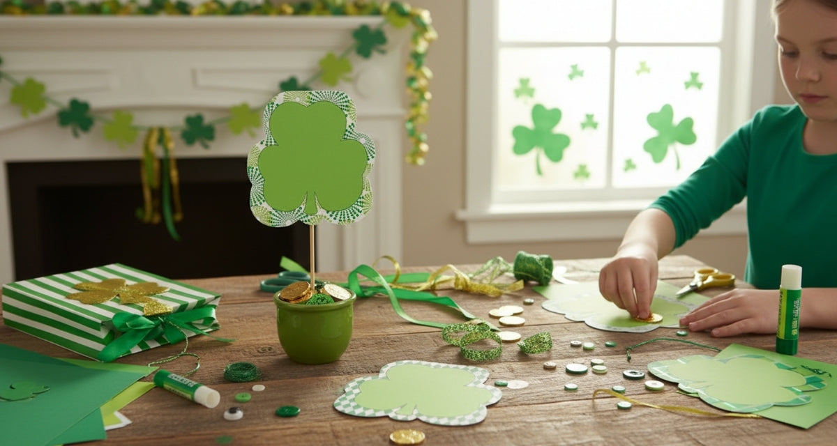 SHAPES ETC. Large Cardstock Accents - St. Patty's Shamrock Variety Pack