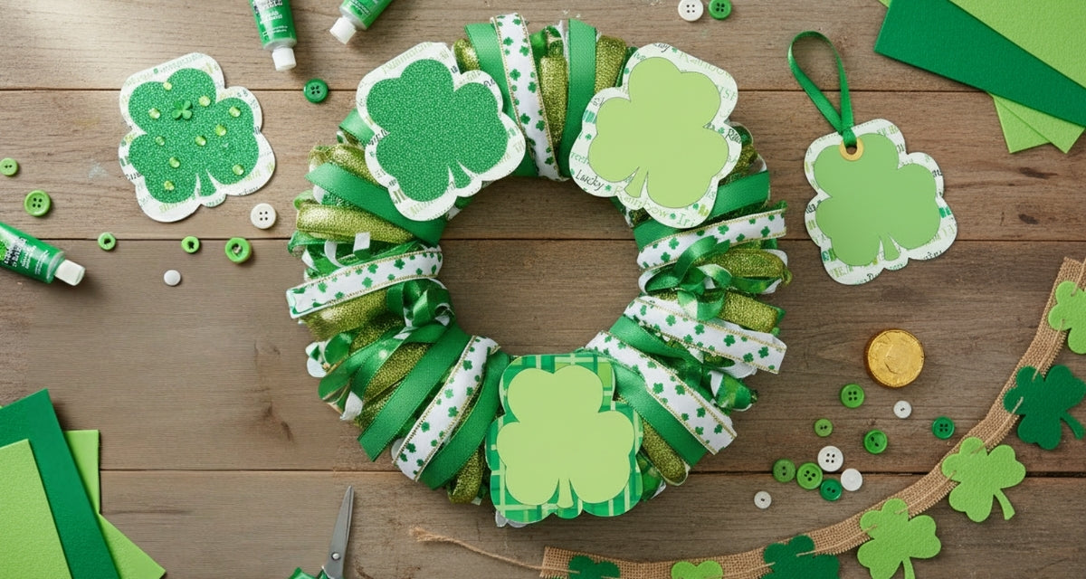 SHAPES ETC. Large Cardstock Accents - St. Patty's Shamrock Variety Pack