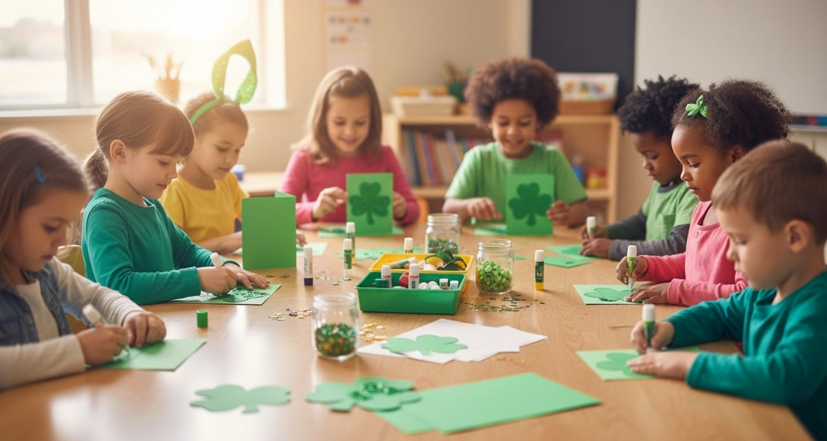 SHAPES ETC. Shamrock Single Color Creative Cut-Outs- 3"