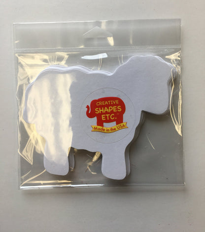 SHAPES ETC. Sheep Single Color Creative Cut-Outs- 5.5"