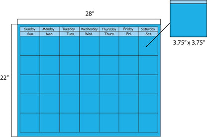 SHAPES ETC. Horizontal Calendar - Set of 12