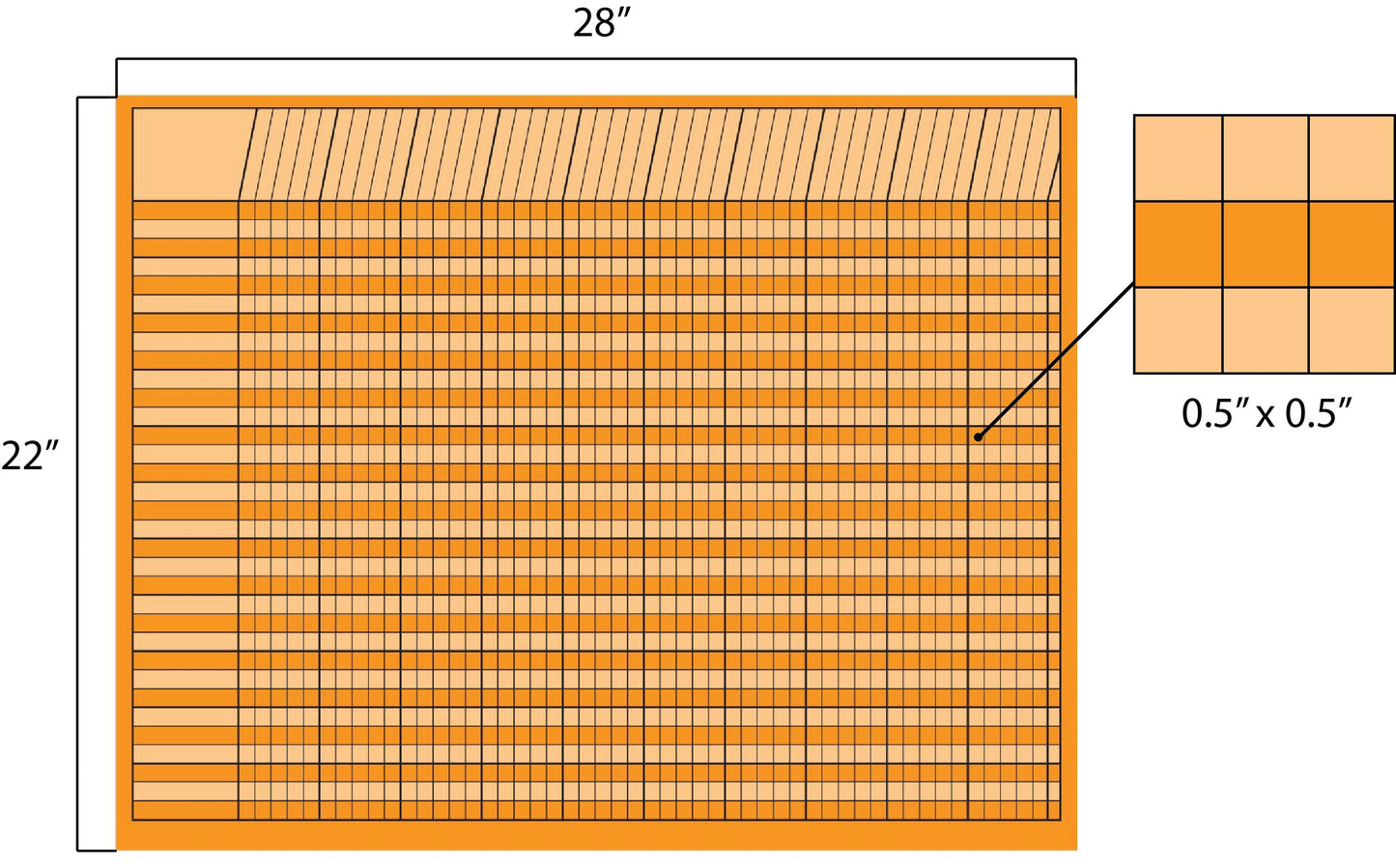 SHAPES ETC. Horizontal Chart - Set of 12