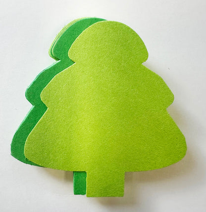 SHAPES ETC. Holiday Evergreen Tree Assorted Green Color Cut-Outs - 3in