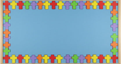 SHAPES ETC. Cross Assorted Color Creative Cut-Outs- 3”