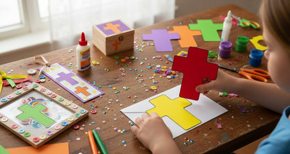 SHAPES ETC. Cross Assorted Color Creative Cut-Outs- 3”