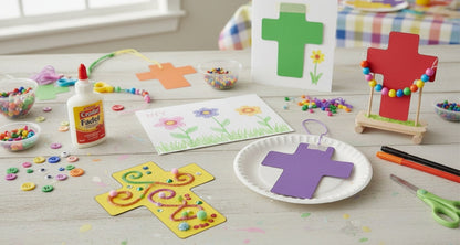 SHAPES ETC. Cross Assorted Color Creative Cut-Outs- 3”