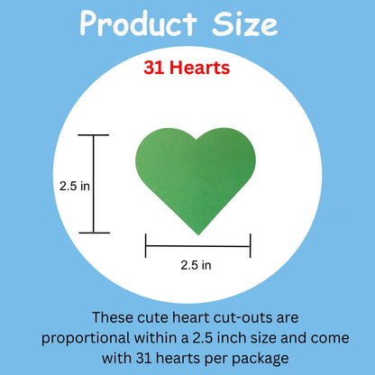 SHAPES ETC.  Small Single Color Cut-Out - St. Patrick's Day Heart