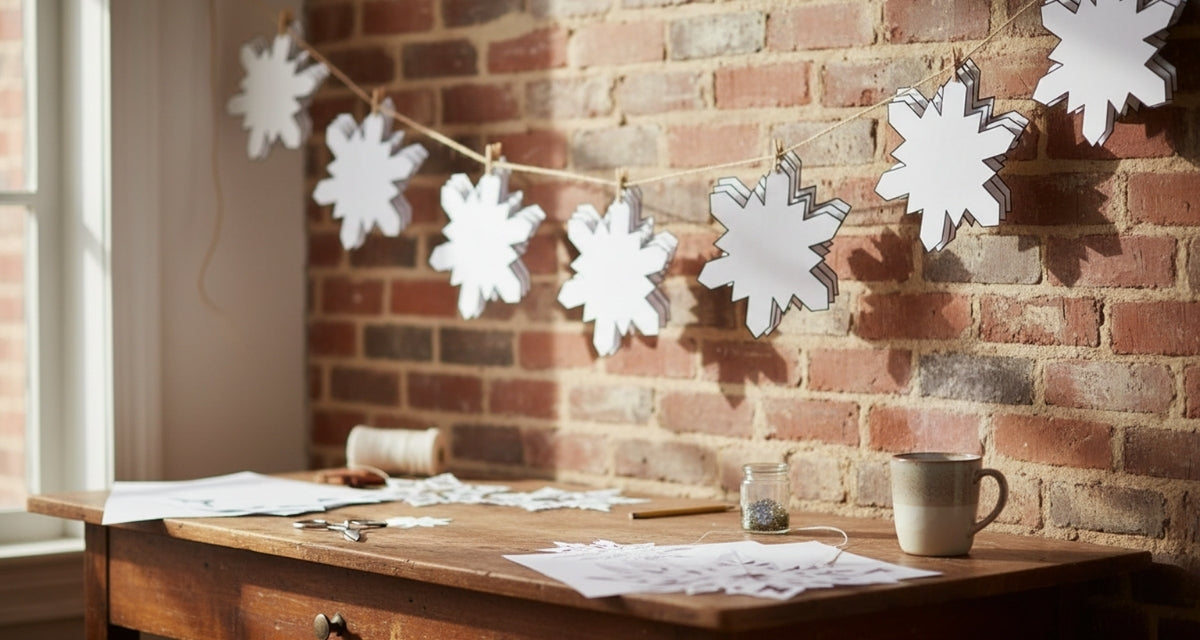 Large White Foam Snowflake Cut-Outs, 5.5" – Pack of 15
