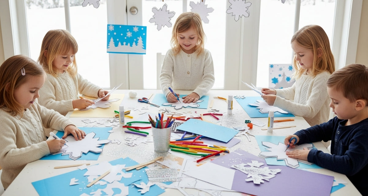 SHAPES ETC. Small Single Color Creative Foam Cut-Outs - Snowflake