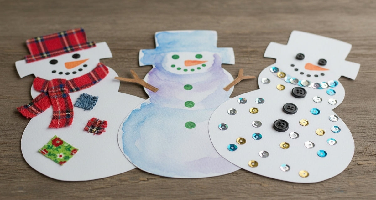SHAPES ETC. Small Single Color Cut-Out - Snowman