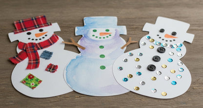 SHAPES ETC. Small Single Color Cut-Out - Snowman