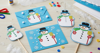 SHAPES ETC. Mini Notepad - Snowman