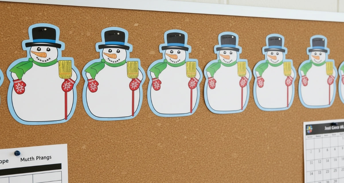 SHAPES ETC. Mini Notepad - Snowman