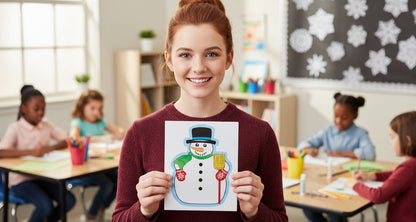 SHAPES ETC. Large Notepad - Snowman