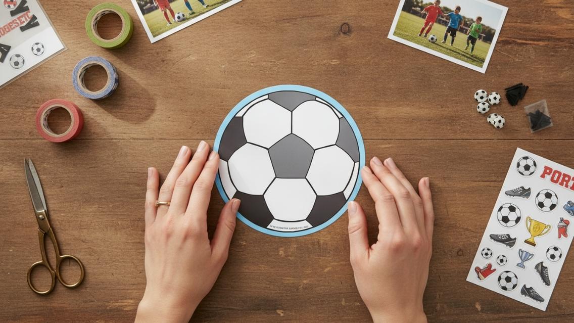 SHAPES ETC.  Large Notepad - Soccerball