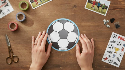 SHAPES ETC.  Large Notepad - Soccerball