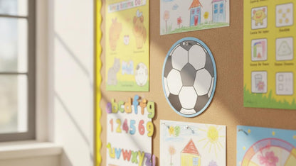 SHAPES ETC. Mini Notepad - Soccerball