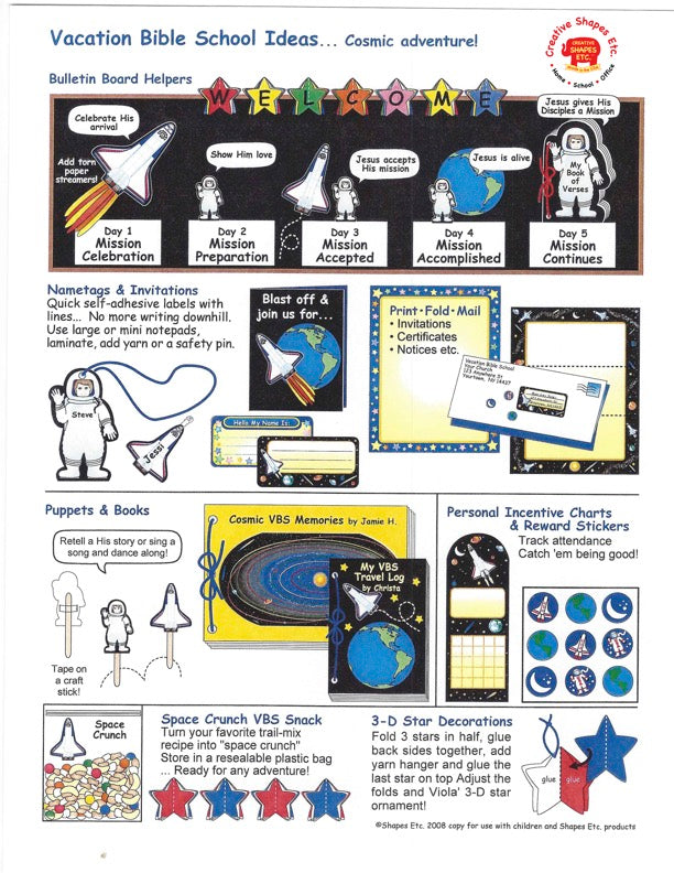 SHAPES ETC. Incentive Stickers - Space