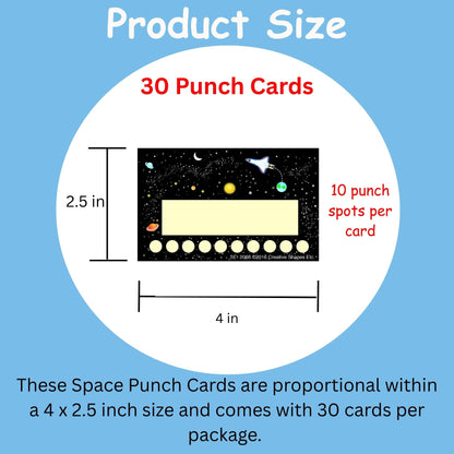 SHAPES ETC. Incentive Punch Cards - Space