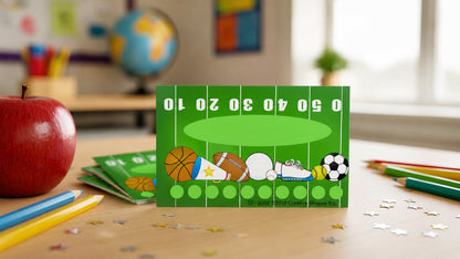 SHAPES ETC. Incentive Punch Cards - Sports