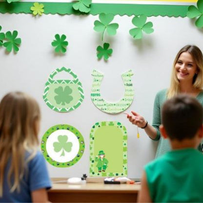 SHAPES ETC.  Large Cardstock Accents - St. Patty's Variety Pack