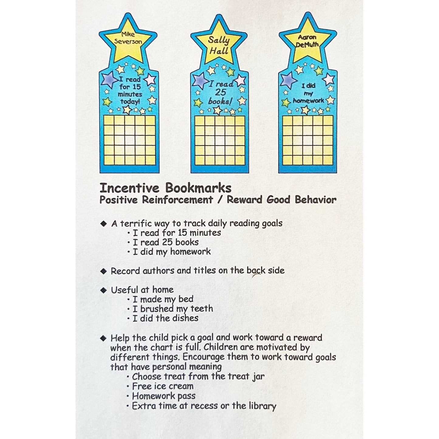 SHAPES ETC. Personal Incentive Chart - Star