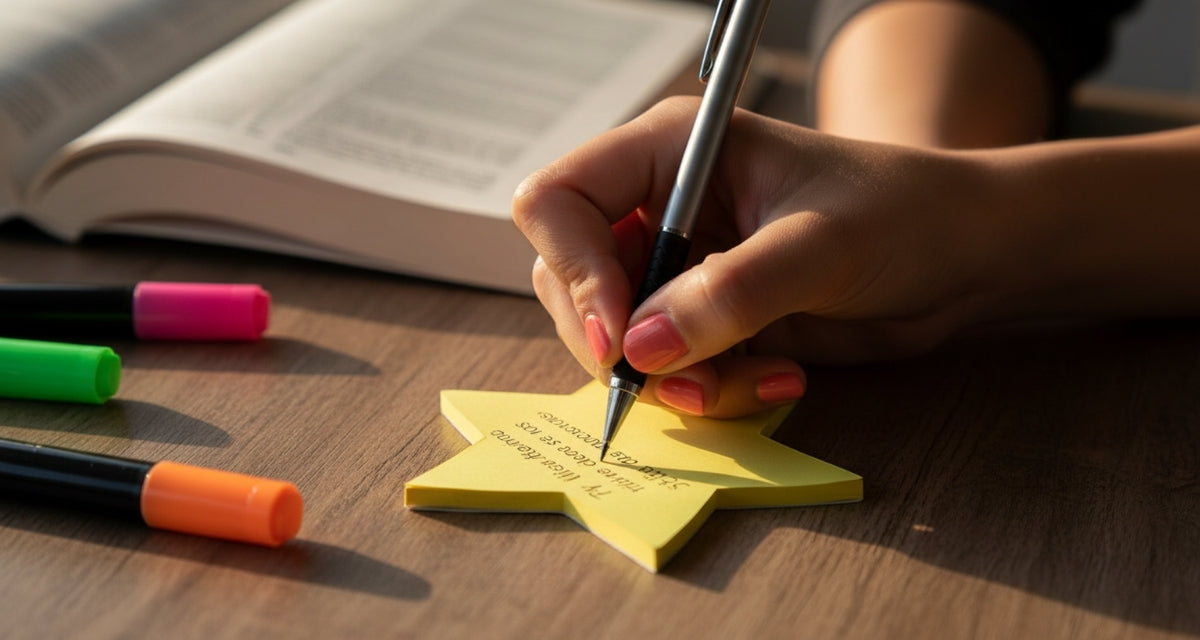 SHAPES ETC. Sticky Shape Notepad - Star