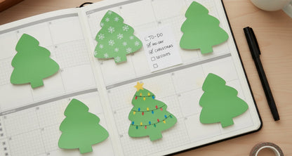 SHAPES ETC. Sticky Shape Notepad - Evergreen Tree