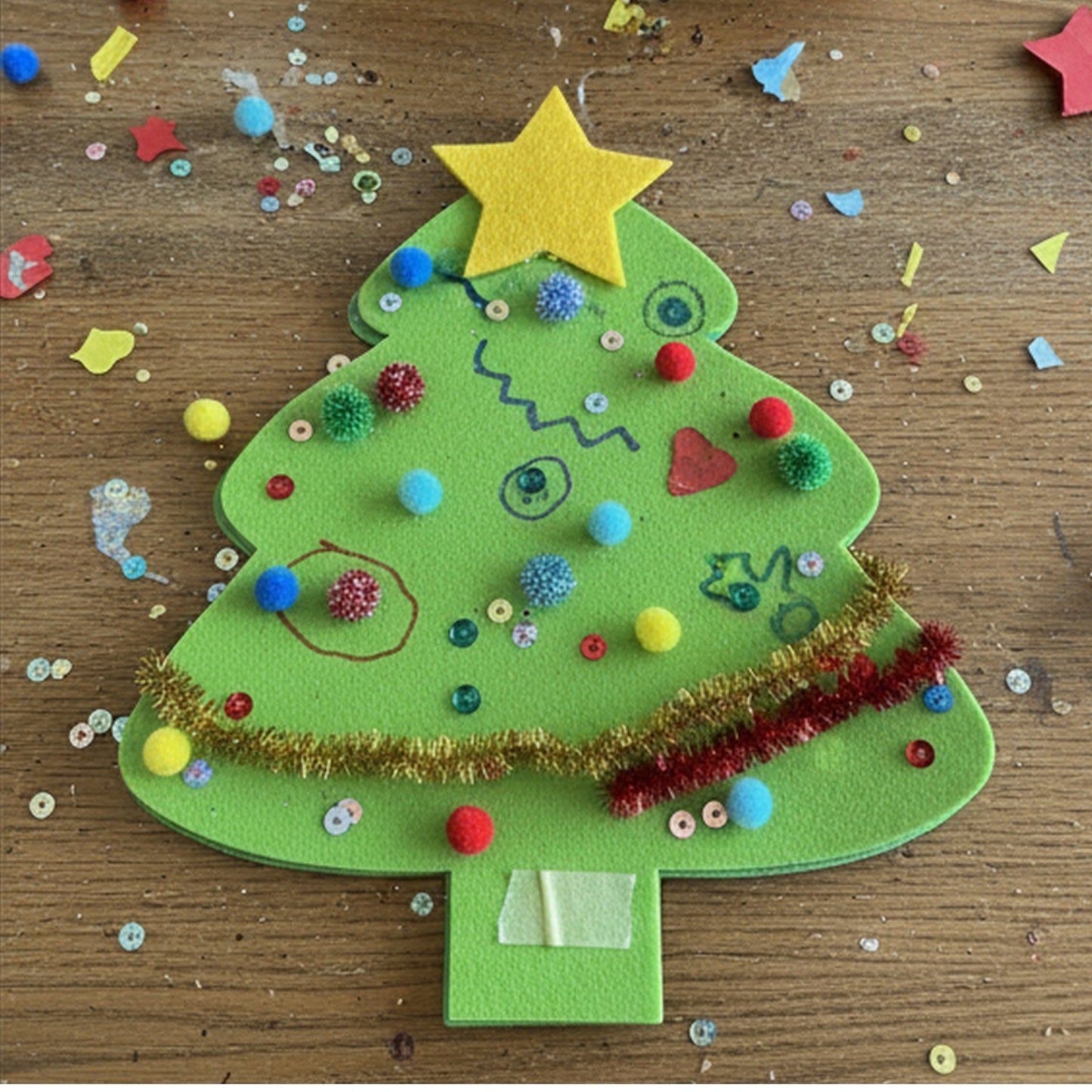 SHAPES ETC. Holiday Evergreen Tree Assorted Green Super Cut-Outs- 8in x 10in