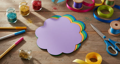 SHAPES ETC. Flower Assorted Color Super Cut-Outs- 8” x 10”