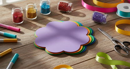 SHAPES ETC. Flower Single Color Super Cut-Outs- 8” x 10”