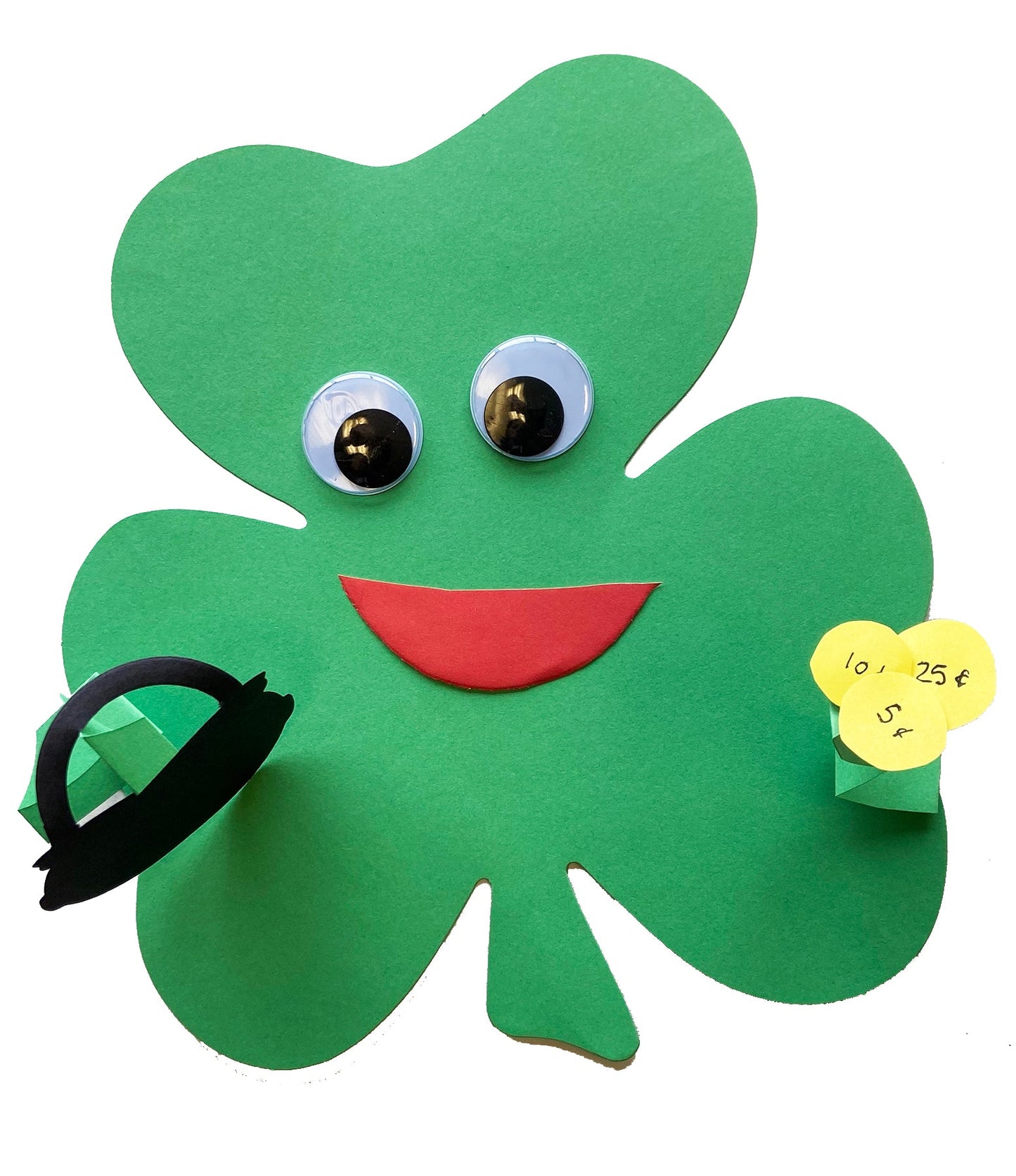 SHAPES ETC. Shamrock Single Color Super Cut-Outs- 8” x 9”