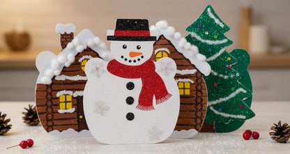 SHAPES ETC. Snowman Single Color Super Cut-Outs- 8” x 10”