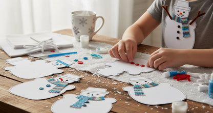SHAPES ETC. Snowman Single Color Super Cut-Outs- 8” x 10”