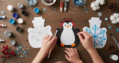 SHAPES ETC. Snowman Single Color Super Cut-Outs- 8” x 10”