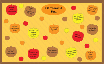 SHAPES ETC. Fall Thanksgiving Pumpkin Small Assorted Color Cut-Outs - 3in