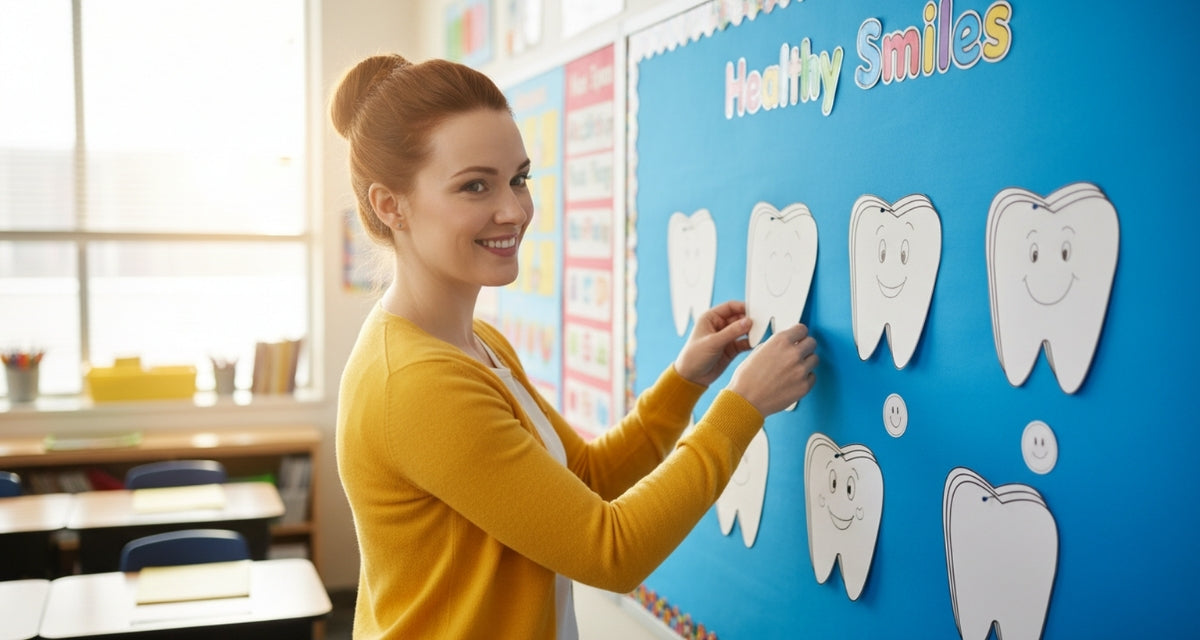 SHAPES ETC. Small Single Color Creative Foam Cut-Outs - Tooth