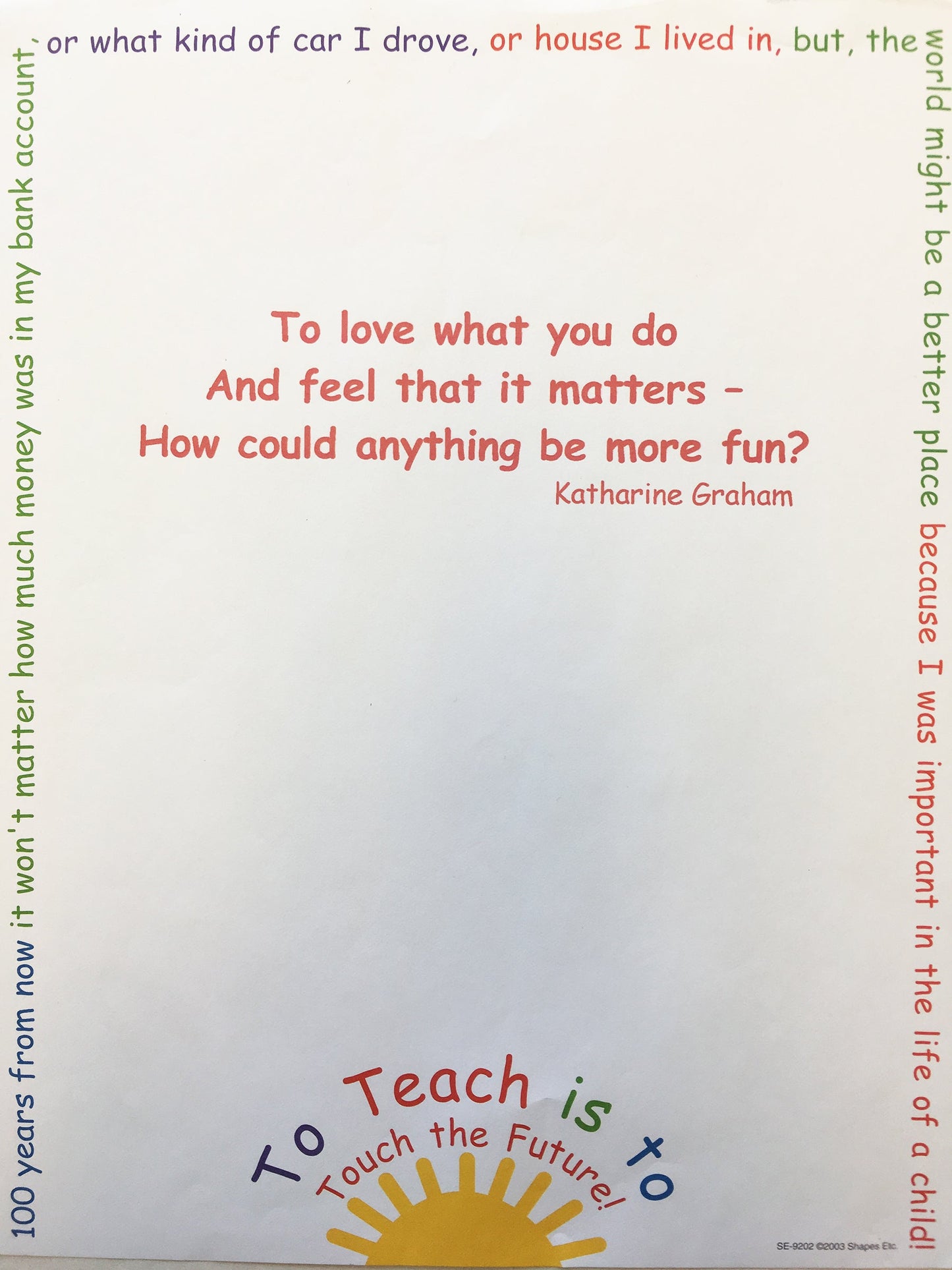 SHAPES ETC.   Designer Paper - Touch the Future (50 Sheet Package)