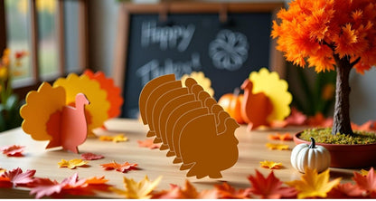 SHAPES ETC. Large Single Color Creative Foam Cut-Outs - Turkey