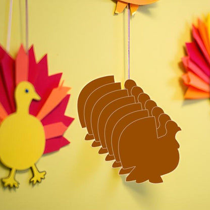 SHAPES ETC. Small Single Color Creative Foam Cut-Outs - Turkey