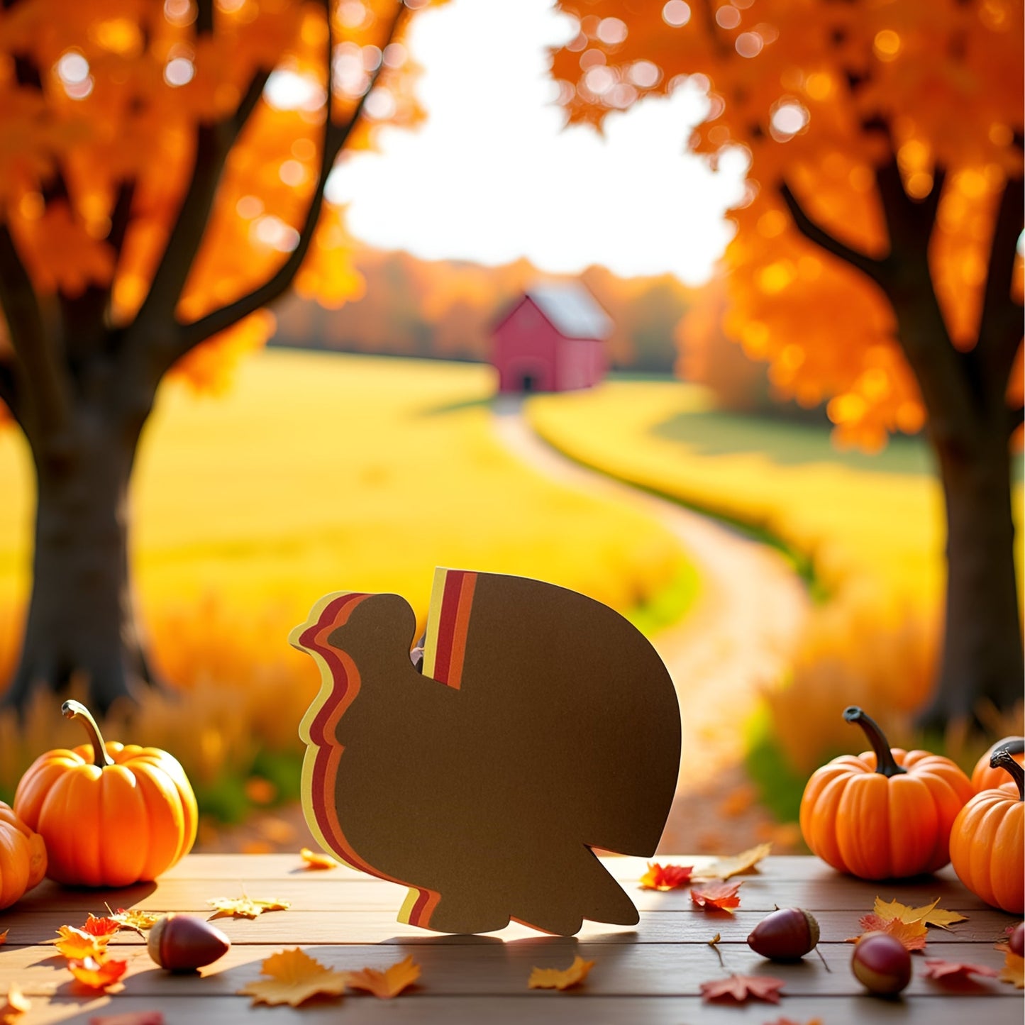 SHAPES ETC. Small Single Color Creative Foam Cut-Outs - Turkey