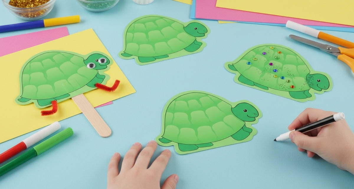 SHAPES ETC.  Notepad - Turtle