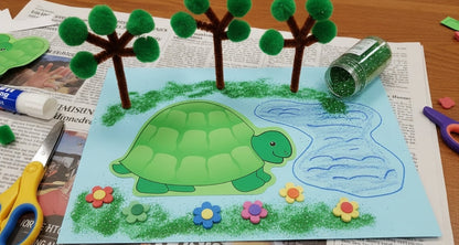 SHAPES ETC.  Notepad - Turtle
