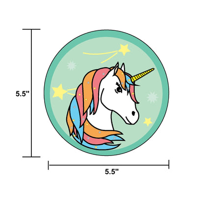 SHAPES ETC.  Large Cardstock Accents - Unicorn