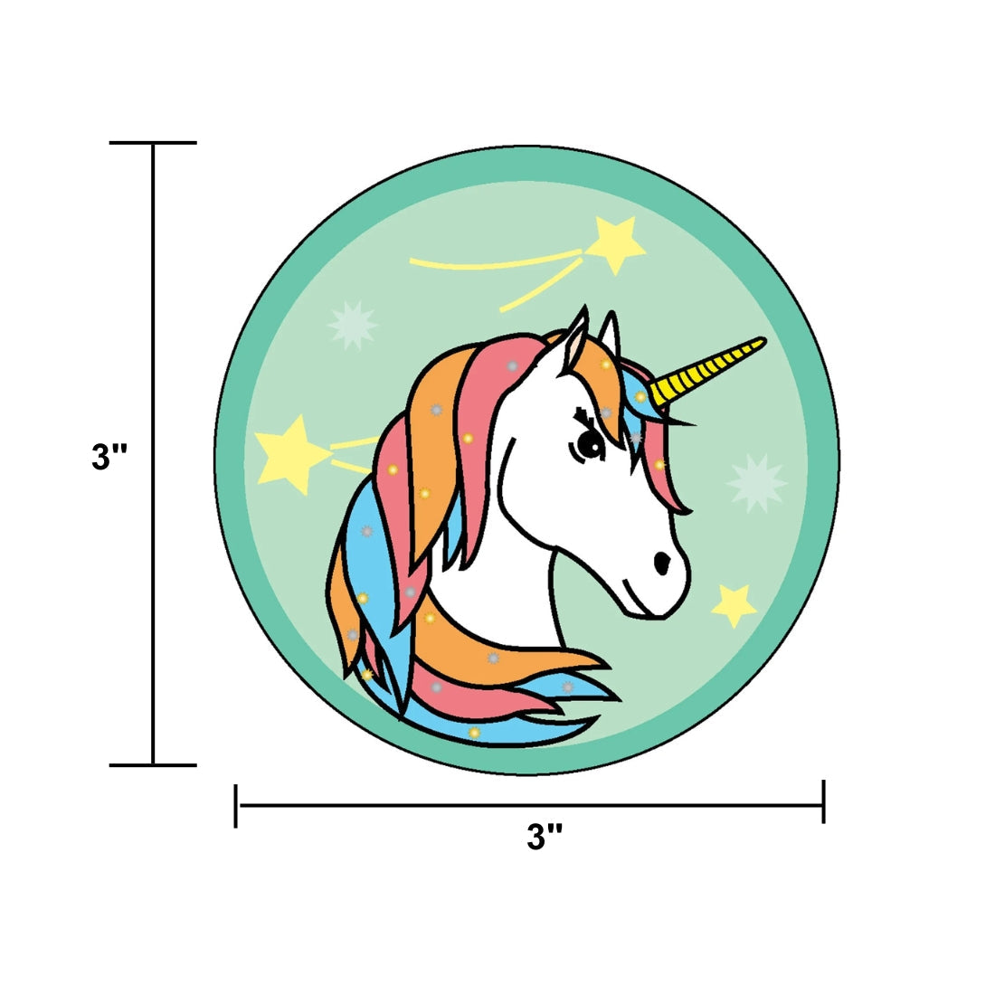 SHAPES ETC. Mini Cardstock Accents - Unicorn